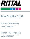 Rittal GmbH & Co. KG Auf dem Stützelberg 35745 Herborn  Telefon +49 2772 505-0 www.rittal.com
