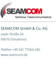 SEAMCOM GmbH & Co. KG Leyer Straße 24 49076 Osnabrück  Telefon +49 541 77064-245 www.seamcom.de